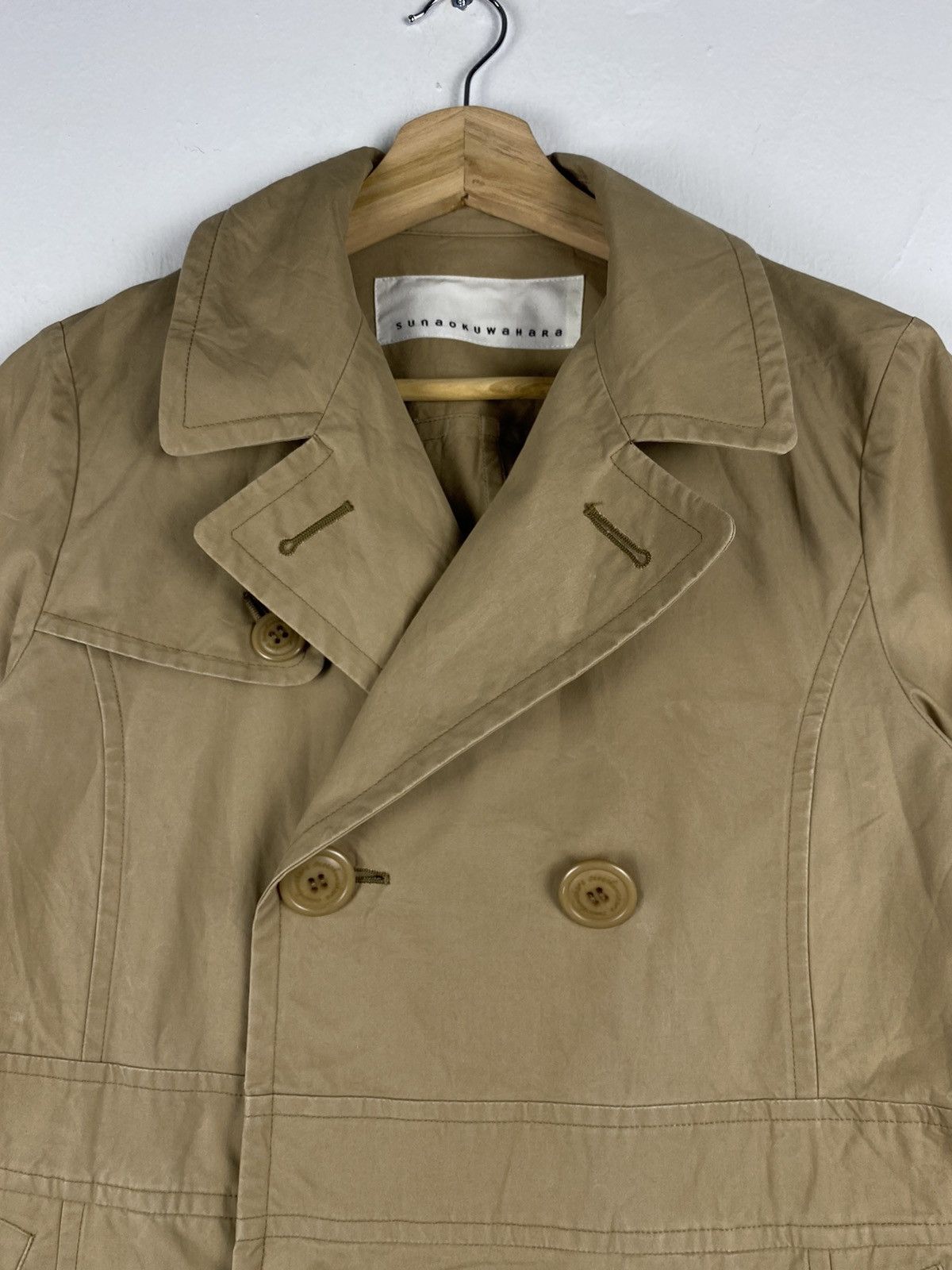 Issey Miyake Issey Miyake Sunao Kuwahara Pea Coat Double Breasted Jacket Size M / US 6-8 / IT 42-44 - 3 Thumbnail