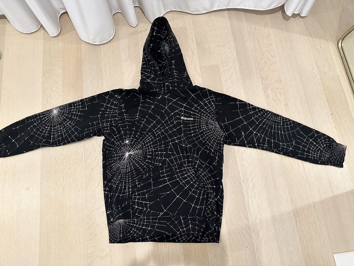 Supreme SUPREME SPIDER WEB HOODIE Grailed