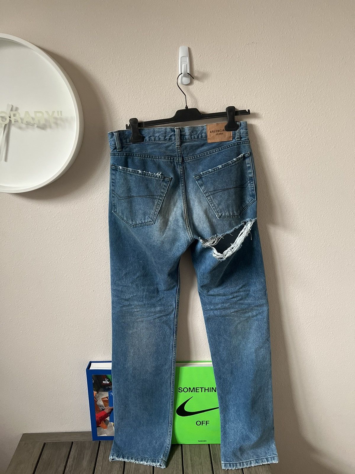 Balenciaga Balenciaga Distressed Blue Jeans Size US 30 / EU 46 - 2 Thumbnail