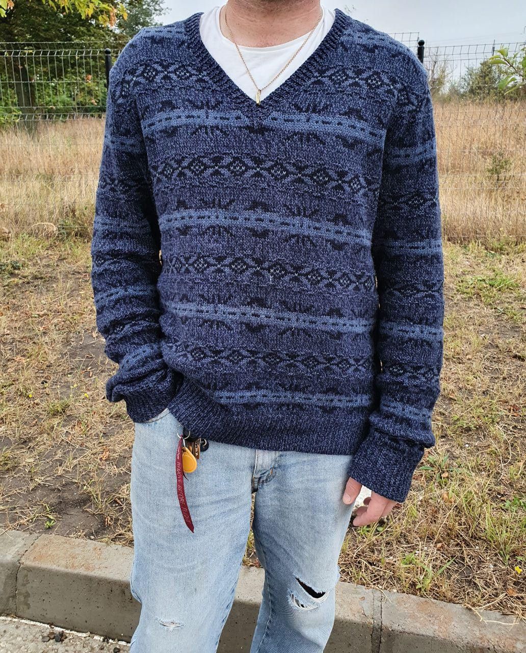 Polo Ralph Lauren × Ralph Lauren Rare Wool/Silk/Linen Polo by Ralph Lauren Knitted Sweater Size US L / EU 52-54 / 3 - 3 Thumbnail