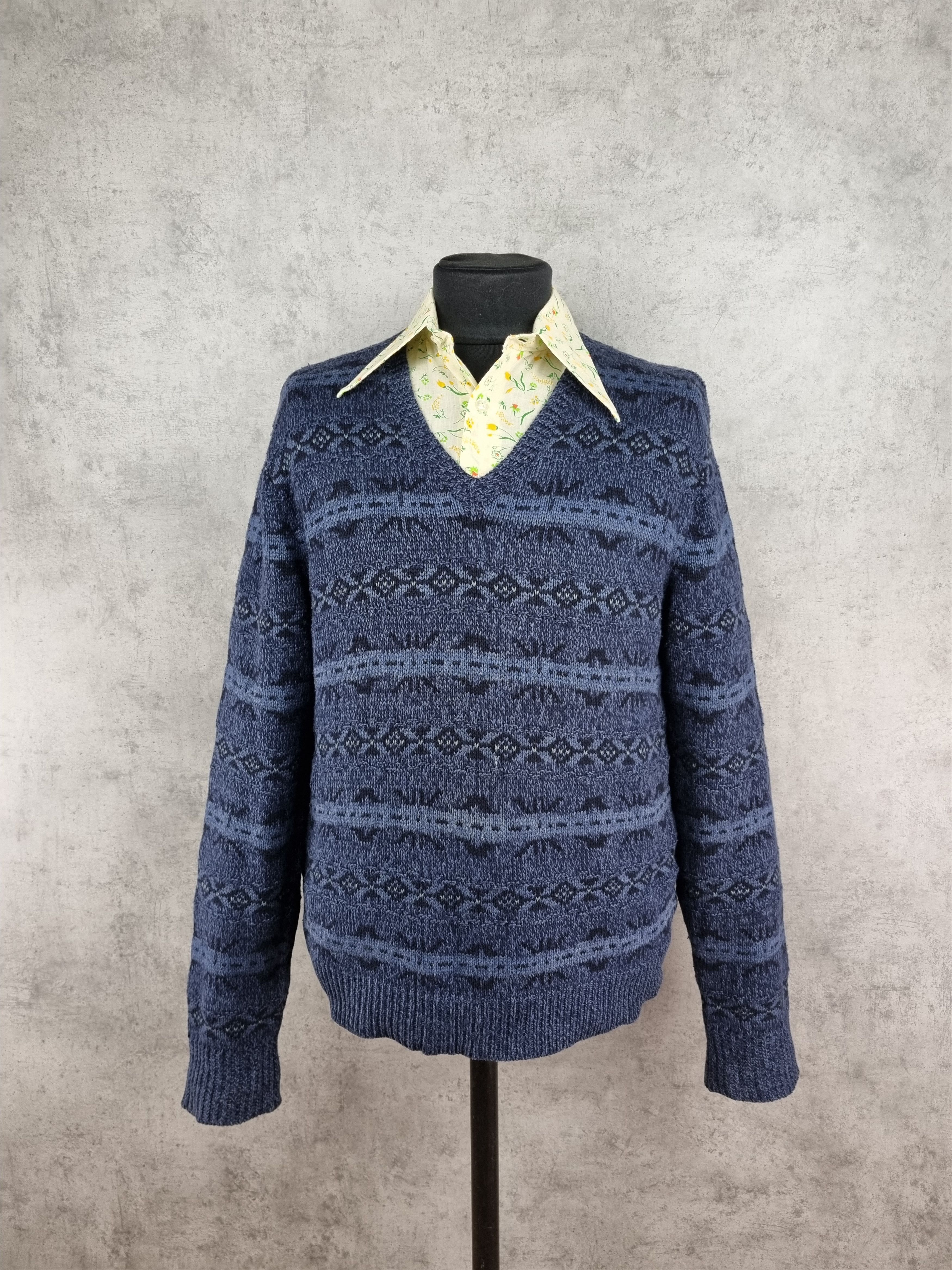 Polo Ralph Lauren × Ralph Lauren Rare Wool/Silk/Linen Polo by Ralph Lauren Knitted Sweater Size US L / EU 52-54 / 3 - 9 Thumbnail