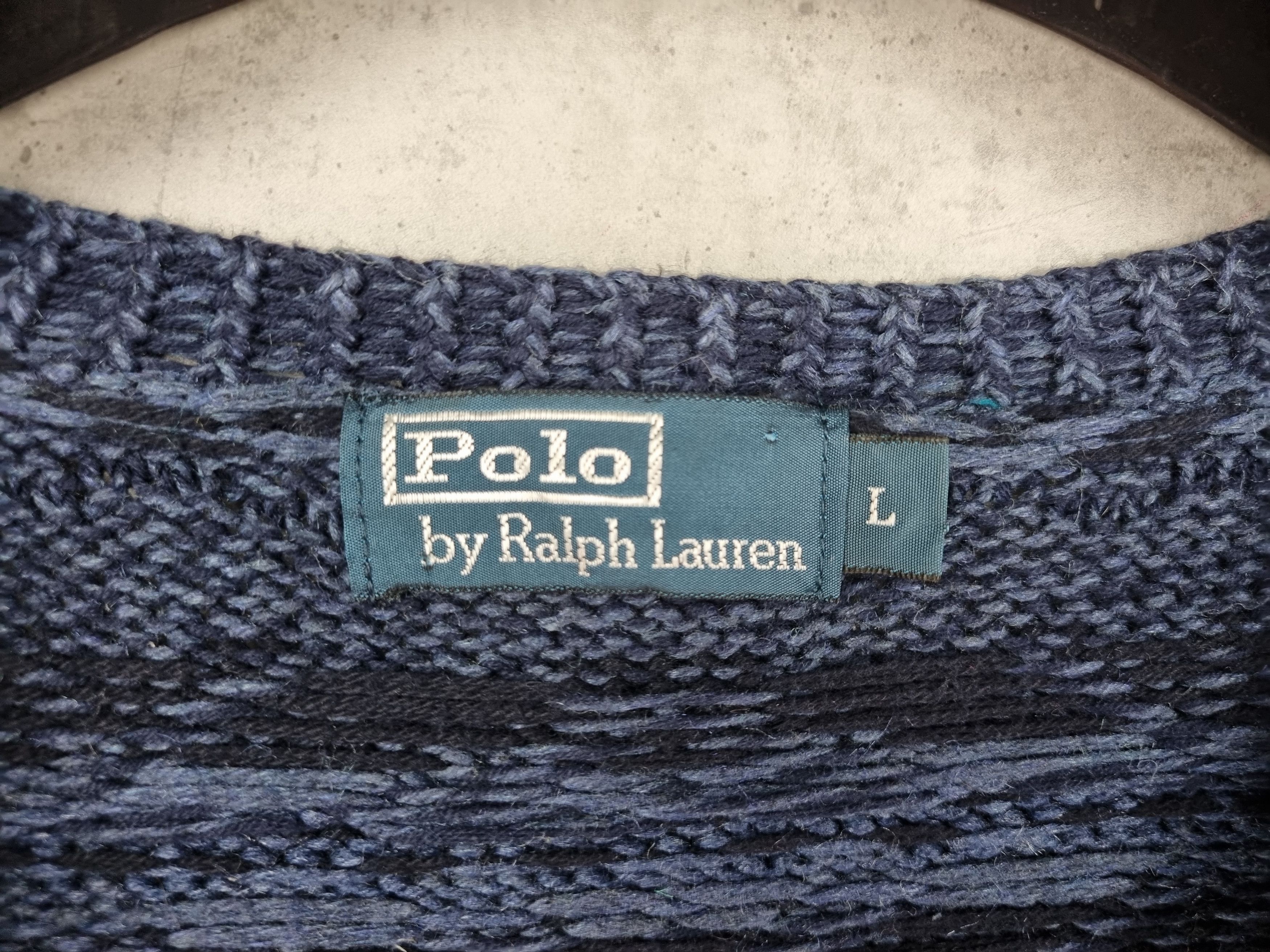 Polo Ralph Lauren × Ralph Lauren Rare Wool/Silk/Linen Polo by Ralph Lauren Knitted Sweater Size US L / EU 52-54 / 3 - 13 Thumbnail