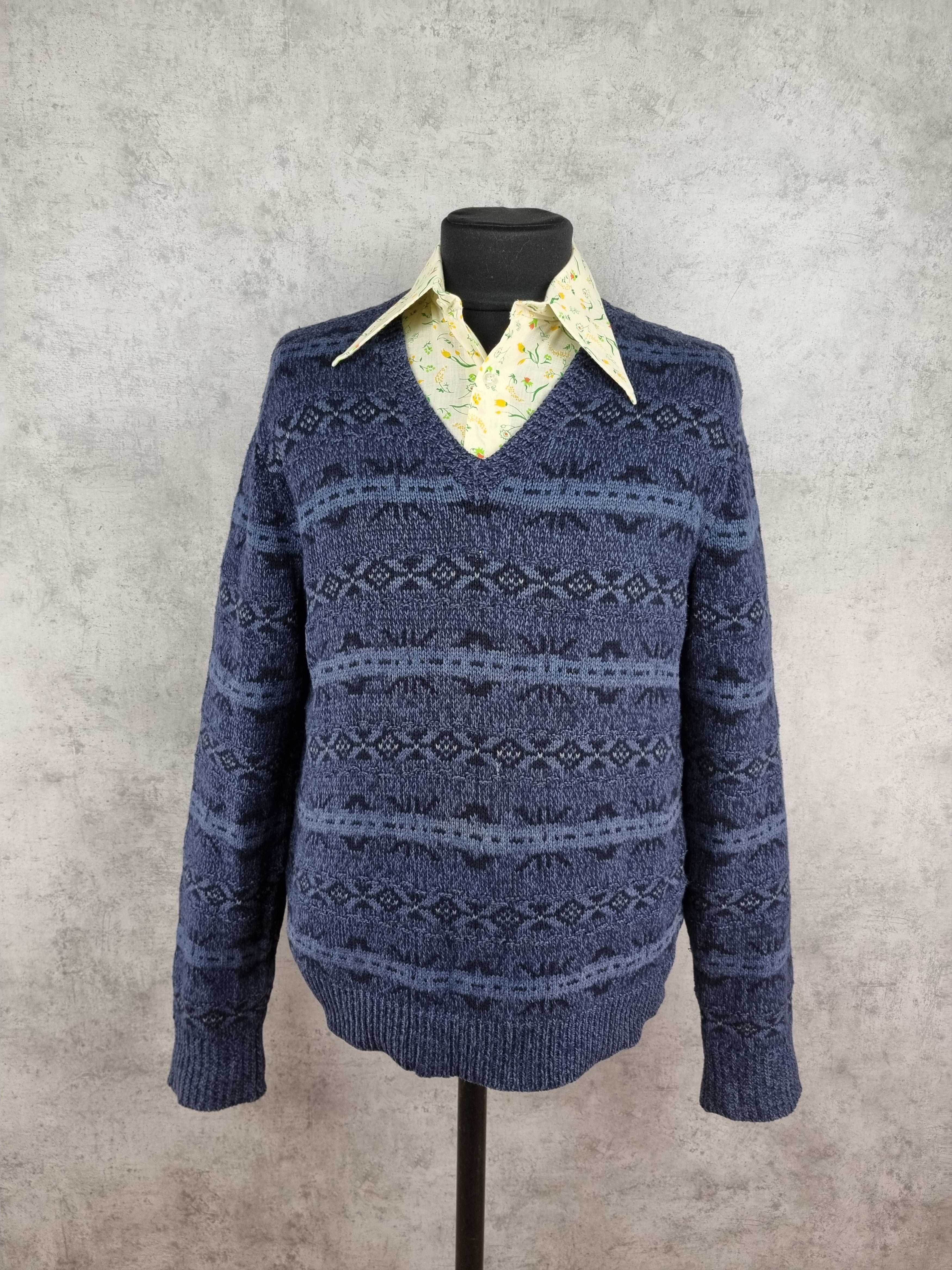 Polo Ralph Lauren × Ralph Lauren Rare Wool/Silk/Linen Polo by Ralph Lauren Knitted Sweater Size US L / EU 52-54 / 3 - 1 Thumbnail