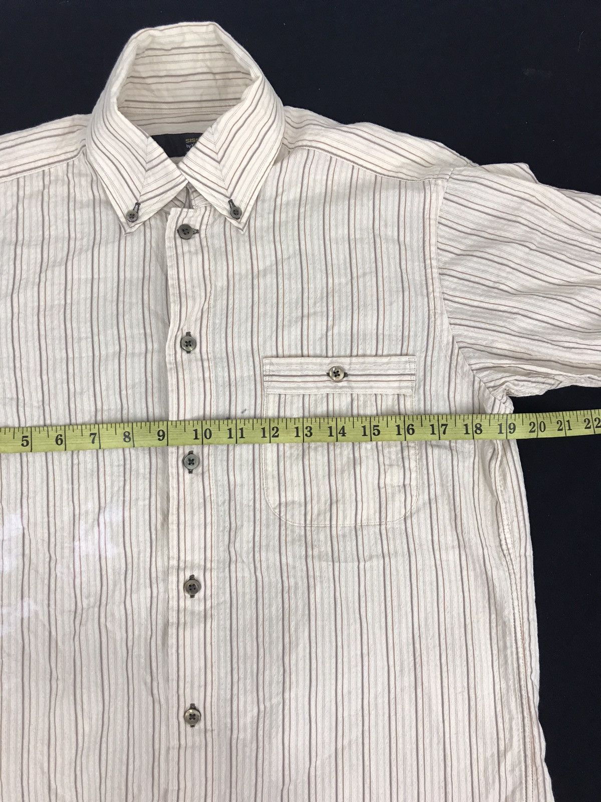 Japanese Brand Sissy By Kansai Yamamoto Striped Checked Single Pocket Size US M / EU 48-50 / 2 - 4 Thumbnail