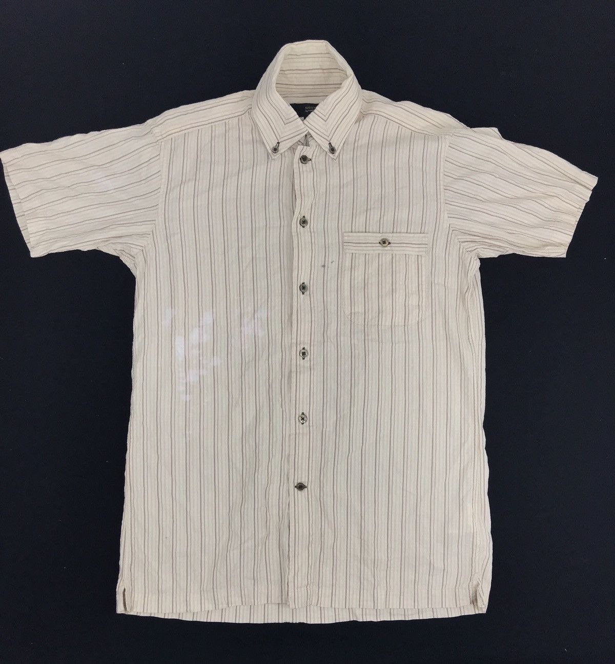 Japanese Brand Sissy By Kansai Yamamoto Striped Checked Single Pocket Size US M / EU 48-50 / 2 - 1 Thumbnail
