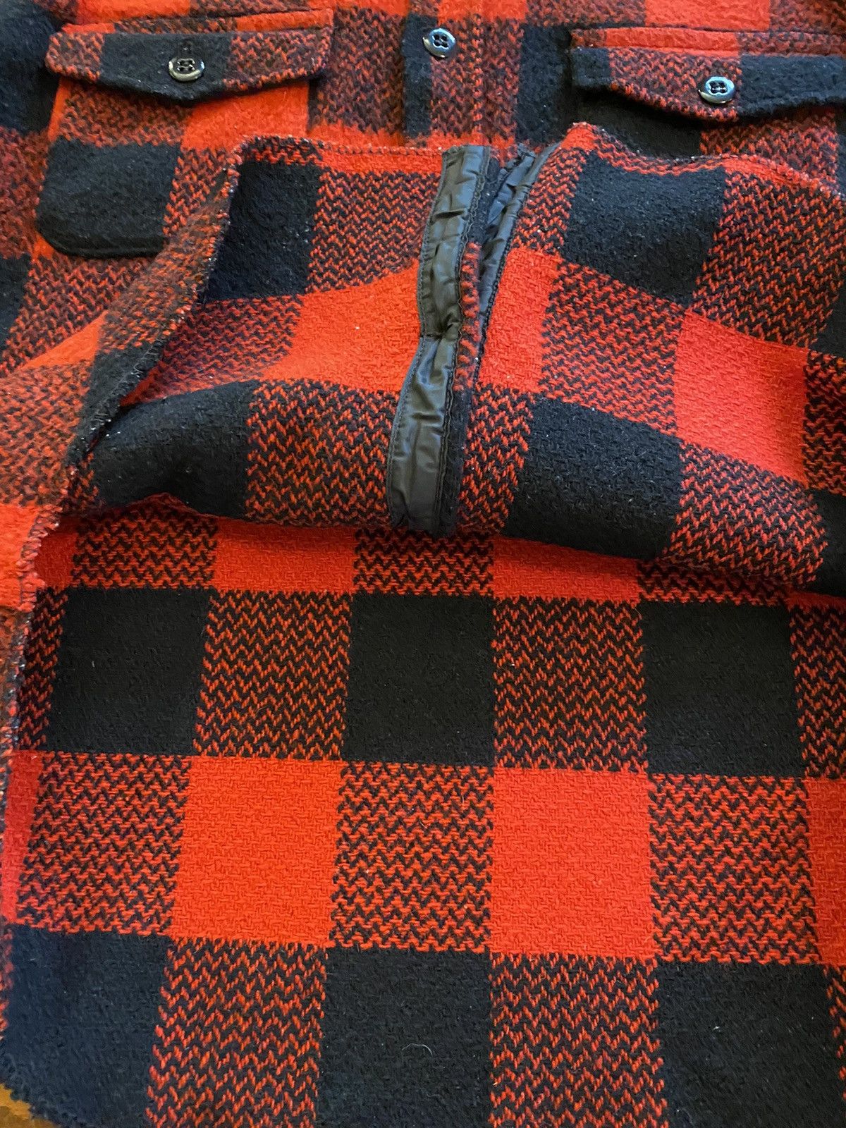Flannel Vintage 50’s Melton Wool Buffalo Plaid Flannel Shirt Jacket Size US S / EU 44-46 / 1 - 8 Thumbnail