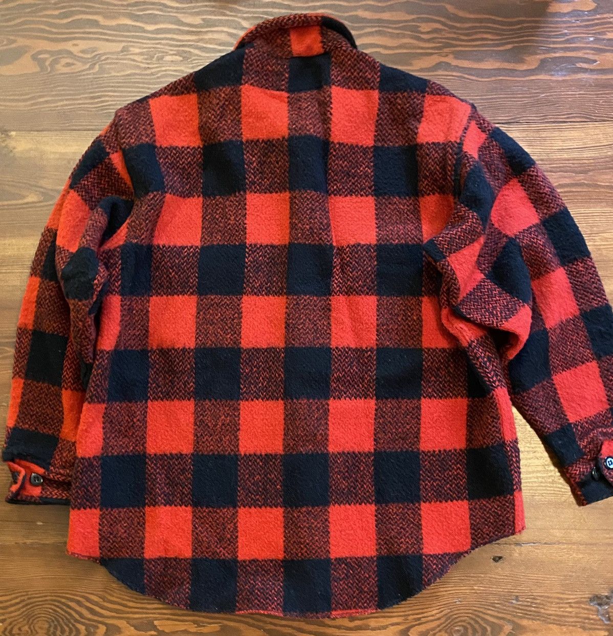 Flannel Vintage 50’s Melton Wool Buffalo Plaid Flannel Shirt Jacket Size US S / EU 44-46 / 1 - 9 Thumbnail