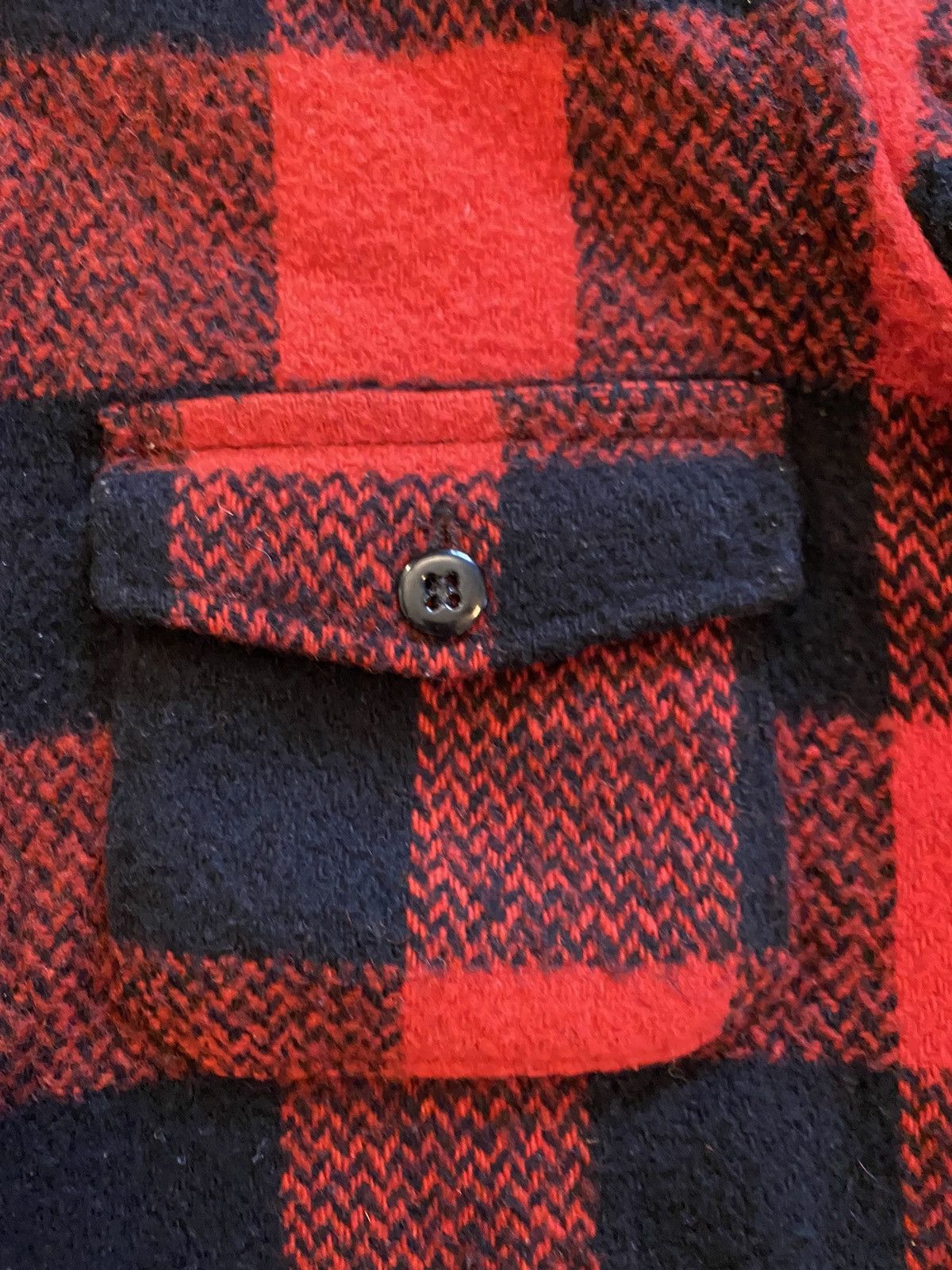 Flannel Vintage 50’s Melton Wool Buffalo Plaid Flannel Shirt Jacket Size US S / EU 44-46 / 1 - 6 Thumbnail