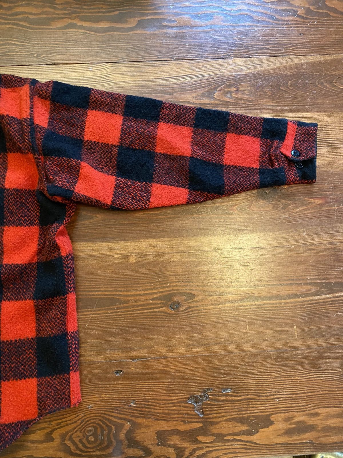 Flannel Vintage 50’s Melton Wool Buffalo Plaid Flannel Shirt Jacket Size US S / EU 44-46 / 1 - 10 Thumbnail