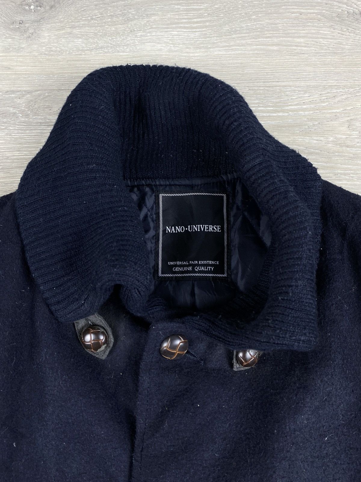 Japanese Brand Nano Universe Wool Coats Quilted Jacket Size XL / US 12-14 / IT 48-50 - 4 Thumbnail