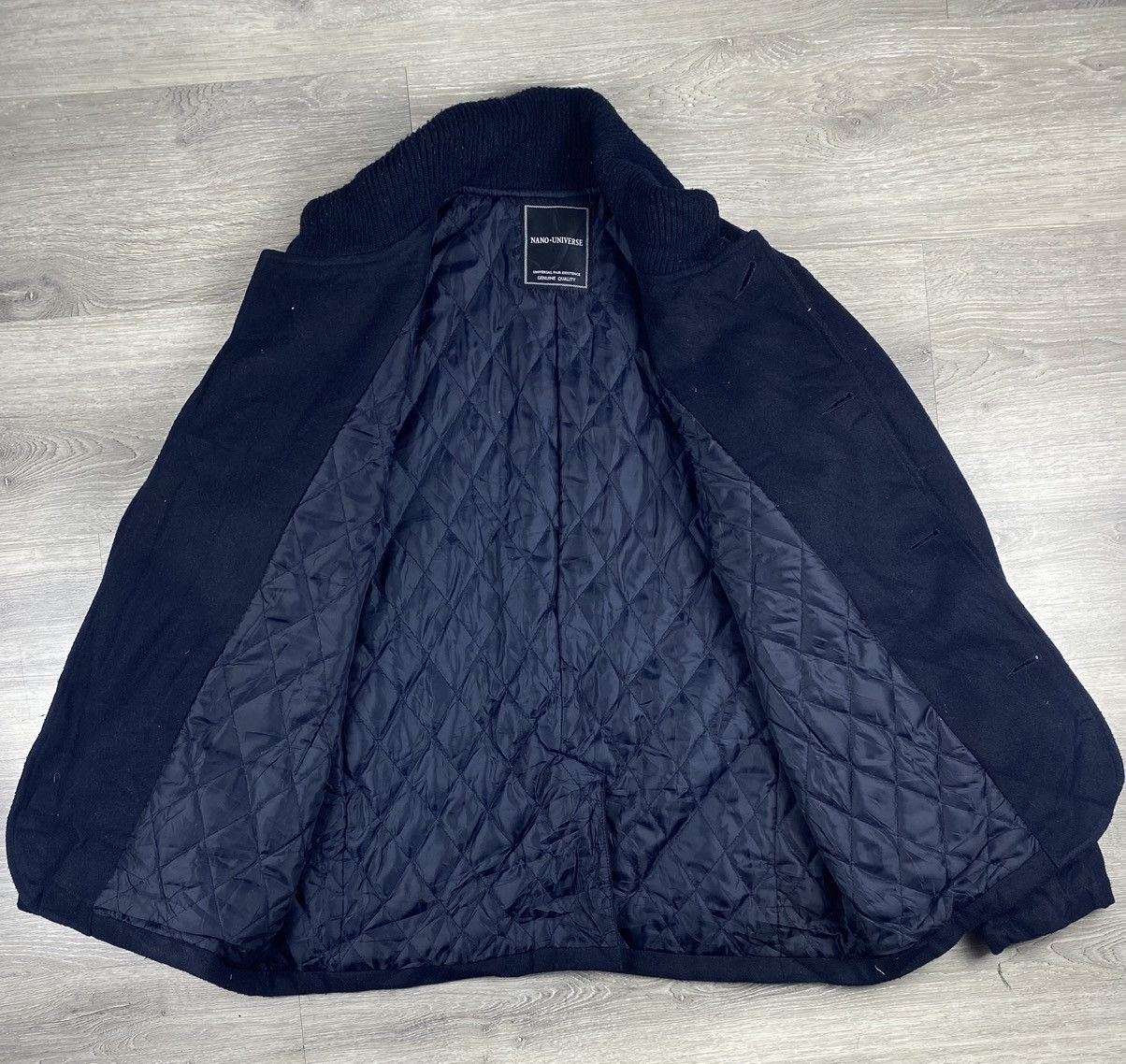 Japanese Brand Nano Universe Wool Coats Quilted Jacket Size XL / US 12-14 / IT 48-50 - 3 Thumbnail