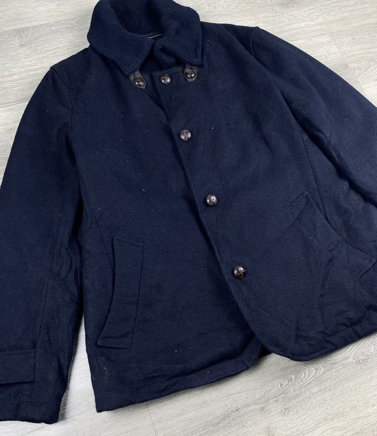 Japanese Brand Nano Universe Wool Coats Quilted Jacket Size XL / US 12-14 / IT 48-50 - 2 Thumbnail