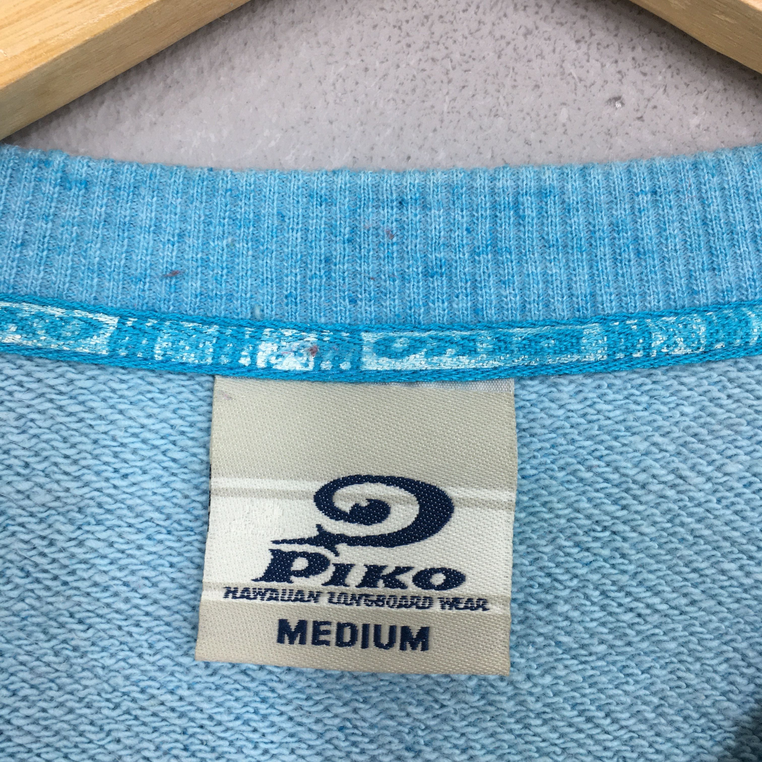 Vintage Vintage 90's Piko Surf Blue Crewneck Surfing Sweater Medium Size US M / EU 48-50 / 2 - 6 Thumbnail