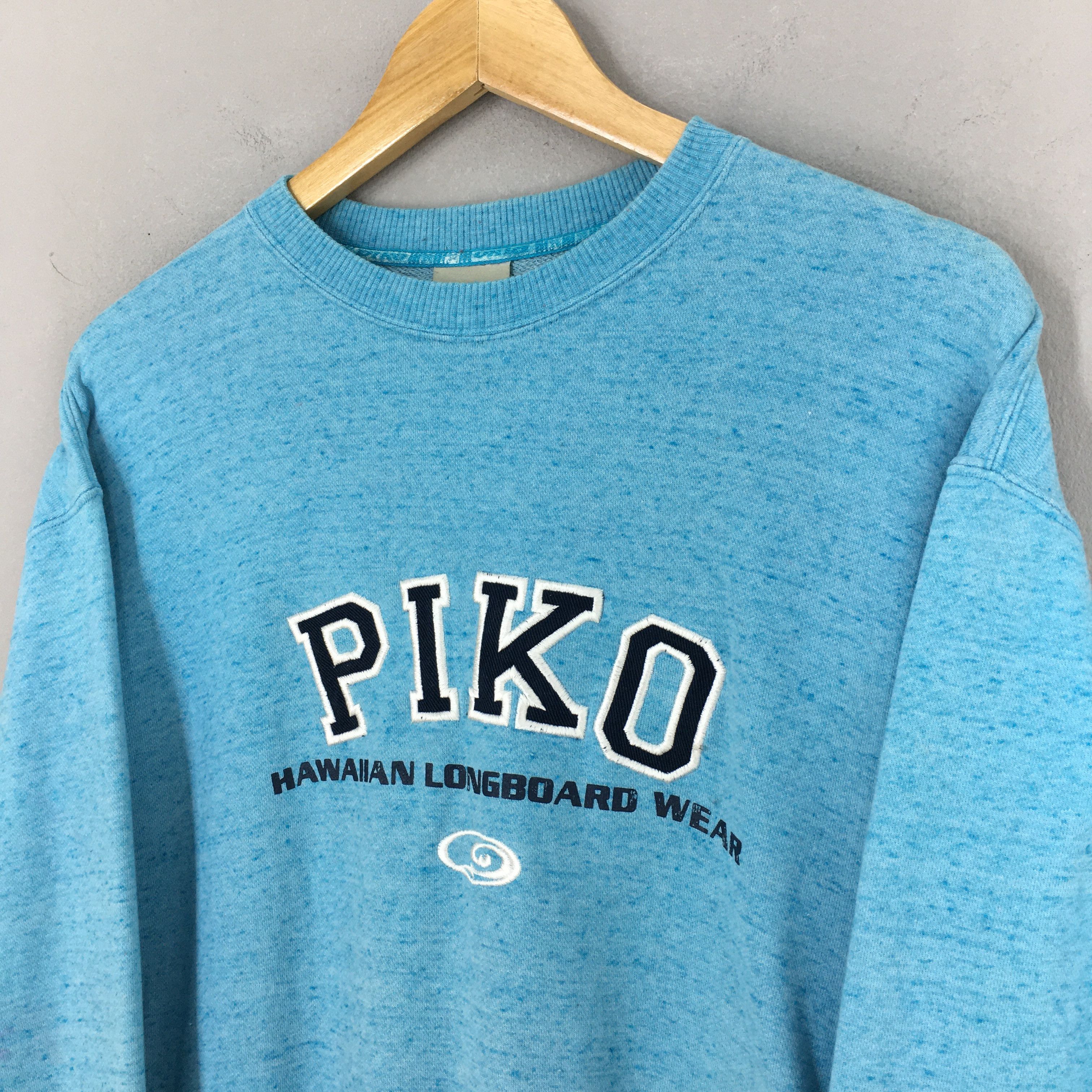 Vintage Vintage 90's Piko Surf Blue Crewneck Surfing Sweater Medium Size US M / EU 48-50 / 2 - 3 Thumbnail