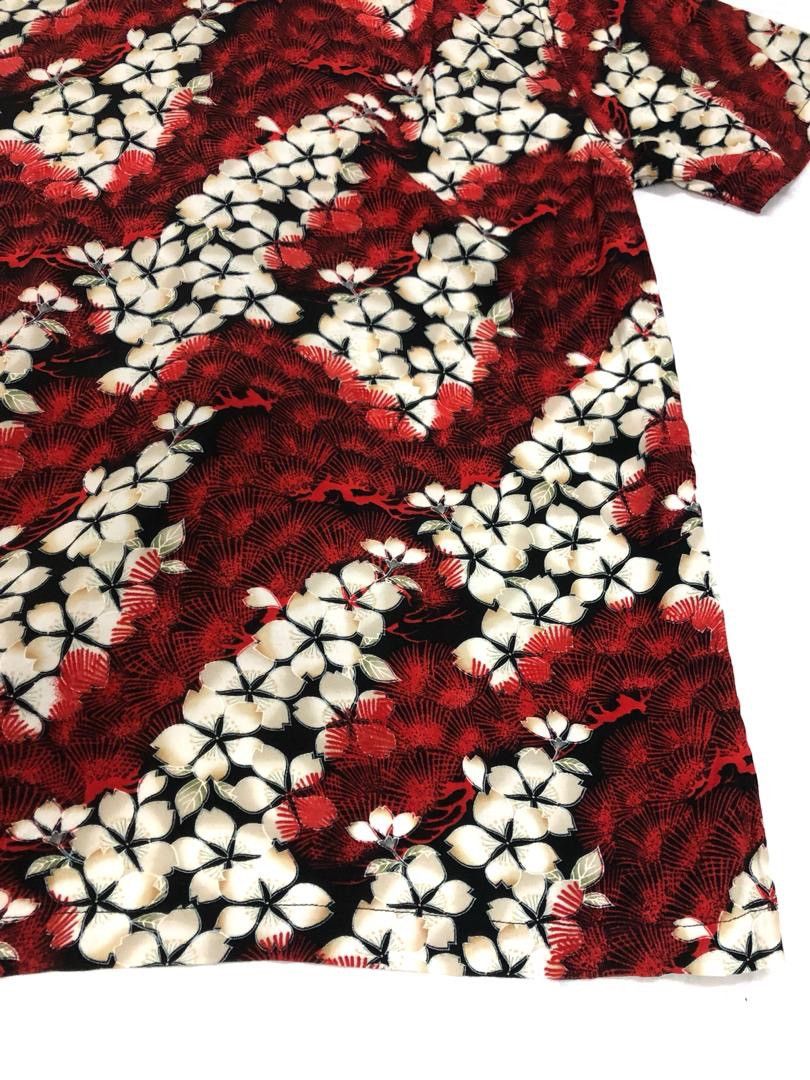 Japanese Brand Japanese Hawaiian Rayon Open Collar Shirt Size US L / EU 52-54 / 3 - 12 Thumbnail