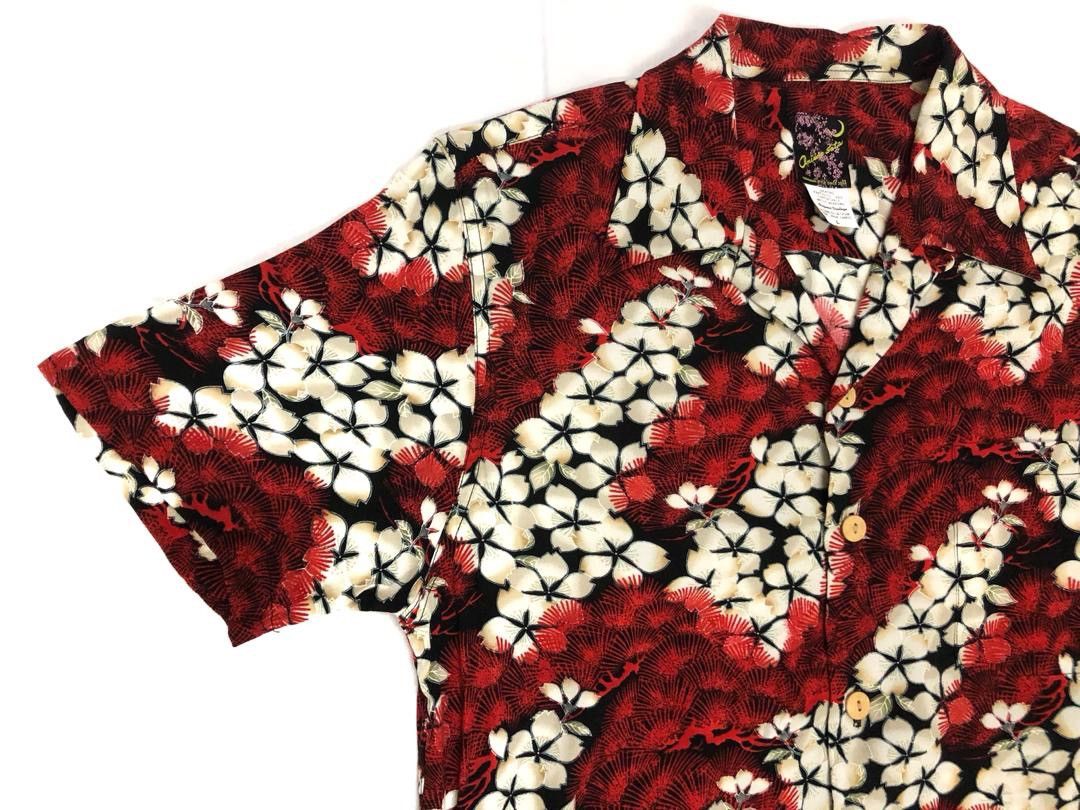 Japanese Brand Japanese Hawaiian Rayon Open Collar Shirt Size US L / EU 52-54 / 3 - 6 Thumbnail