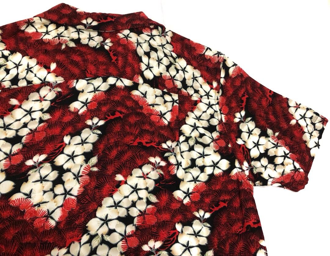 Japanese Brand Japanese Hawaiian Rayon Open Collar Shirt Size US L / EU 52-54 / 3 - 10 Thumbnail