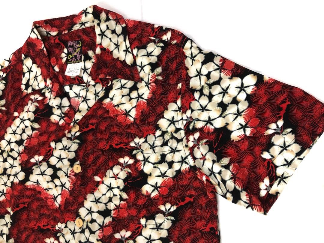 Japanese Brand Japanese Hawaiian Rayon Open Collar Shirt Size US L / EU 52-54 / 3 - 4 Thumbnail