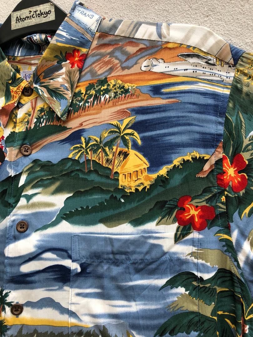Reyn Spooner NWT Vtg Reyn Spooner Hula Girl Tourist Palm Tree 100% Rayon Size US L / EU 52-54 / 3 - 2 Thumbnail