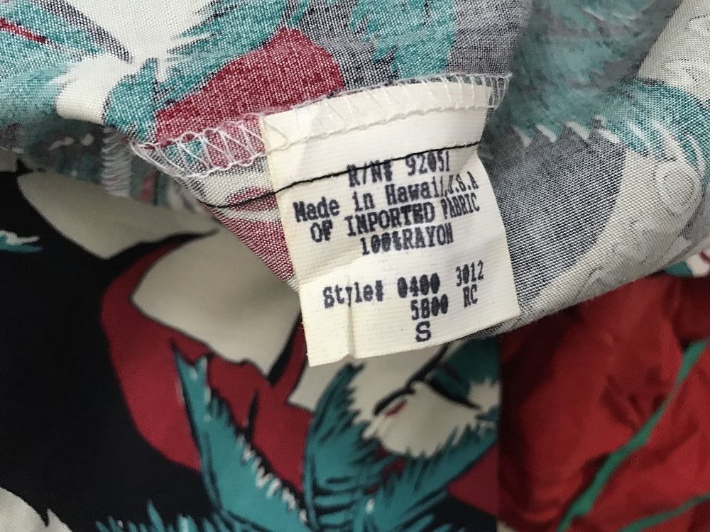 Other Pau Hana Hawaii Palm Tree Hula Girl Rayon Shirt Size US M / EU 48-50 / 2 - 15 Thumbnail