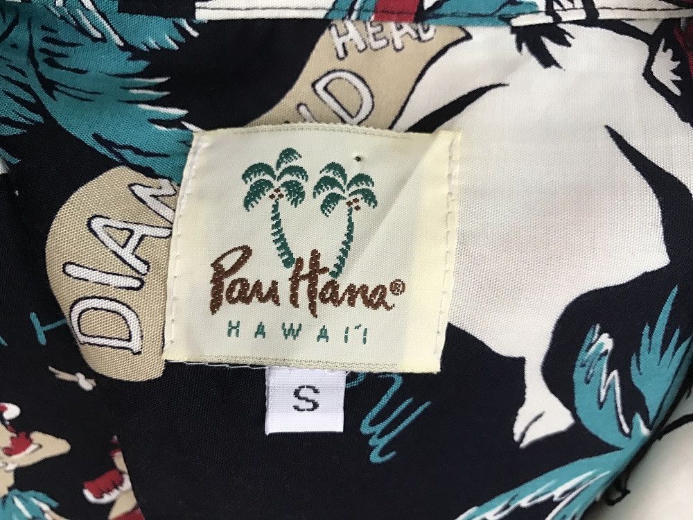 Other Pau Hana Hawaii Palm Tree Hula Girl Rayon Shirt Size US M / EU 48-50 / 2 - 14 Thumbnail