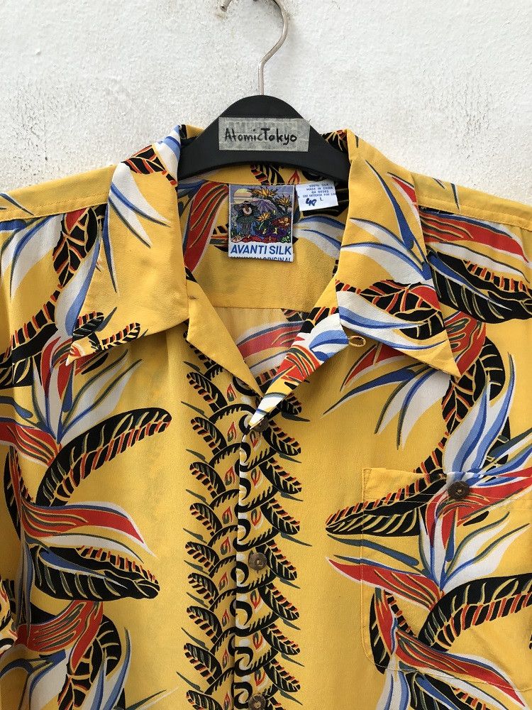 Other Vintage Avanti Silk Floral Flower Hawaiian Size US L / EU 52-54 / 3 - 9 Thumbnail