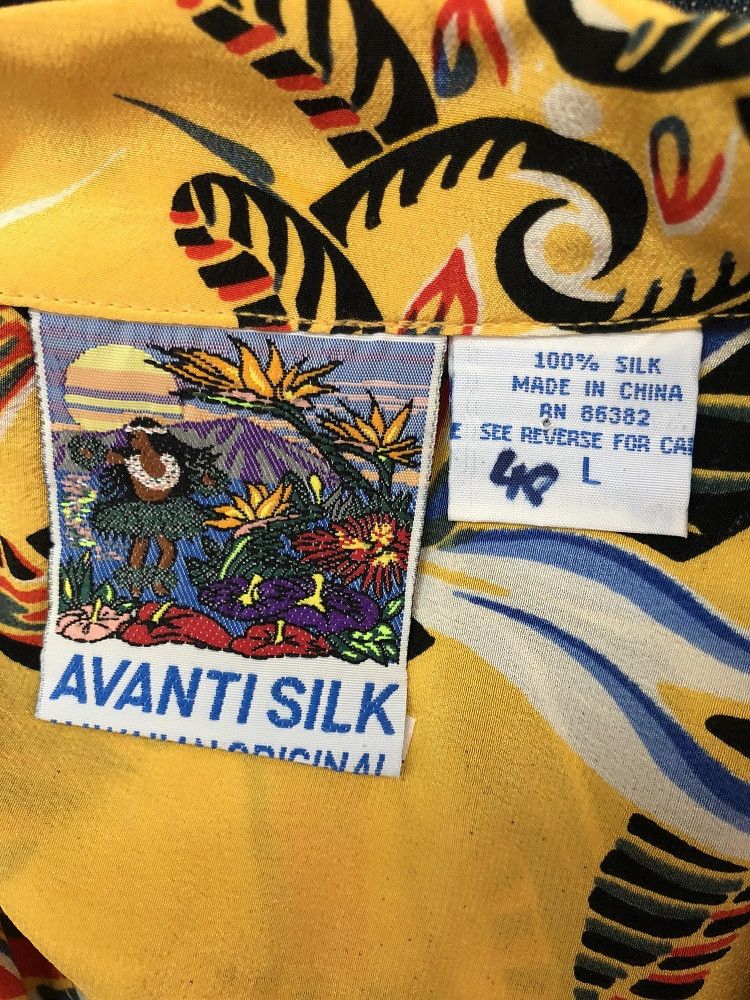 Other Vintage Avanti Silk Floral Flower Hawaiian Size US L / EU 52-54 / 3 - 14 Thumbnail