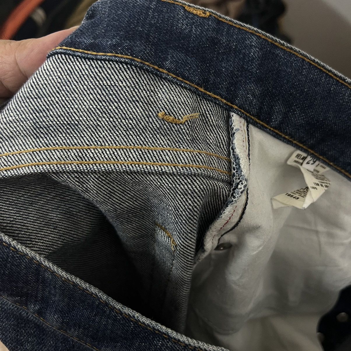 Helmut Lang VINTAGE HELMUT LANG CLASSIC RAW DENIM CLASSIC CUT Size US 29 - 16 Thumbnail