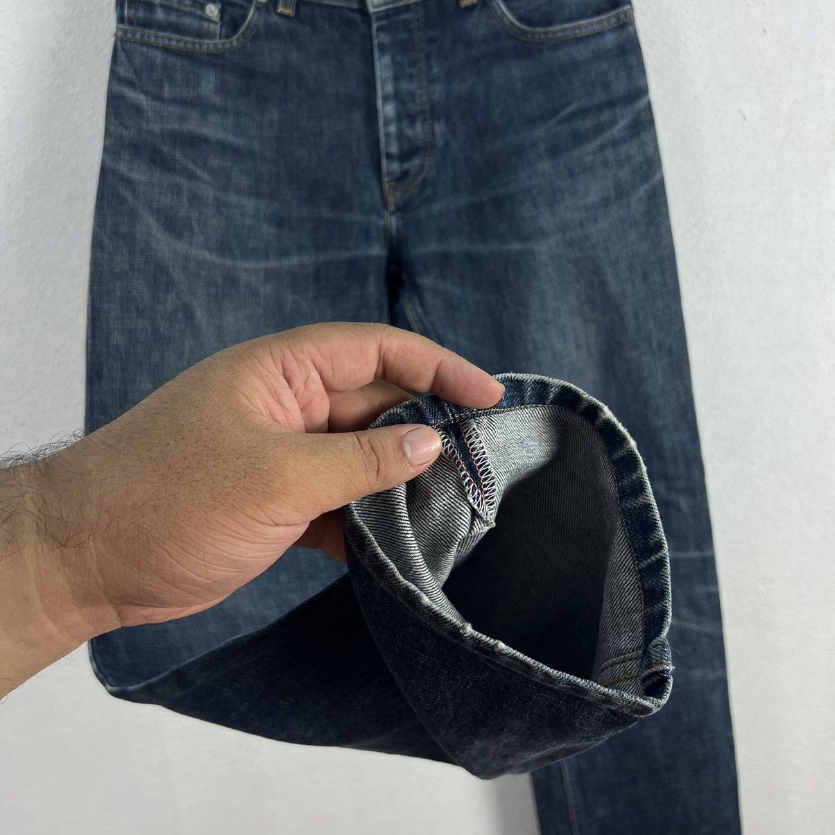 Helmut Lang VINTAGE HELMUT LANG CLASSIC RAW DENIM CLASSIC CUT Size US 29 - 8 Thumbnail