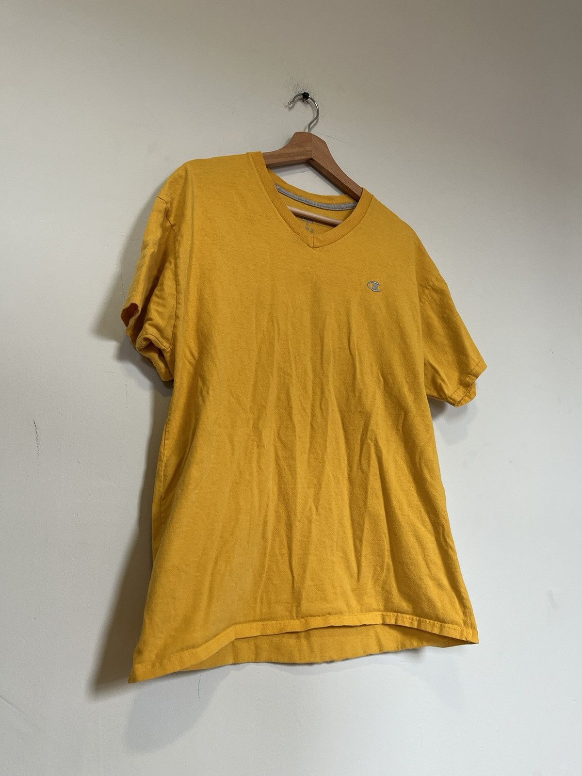 Champion × Vintage Vintage Yellow Champion Tee Size US L / EU 52-54 / 3 - 3 Thumbnail