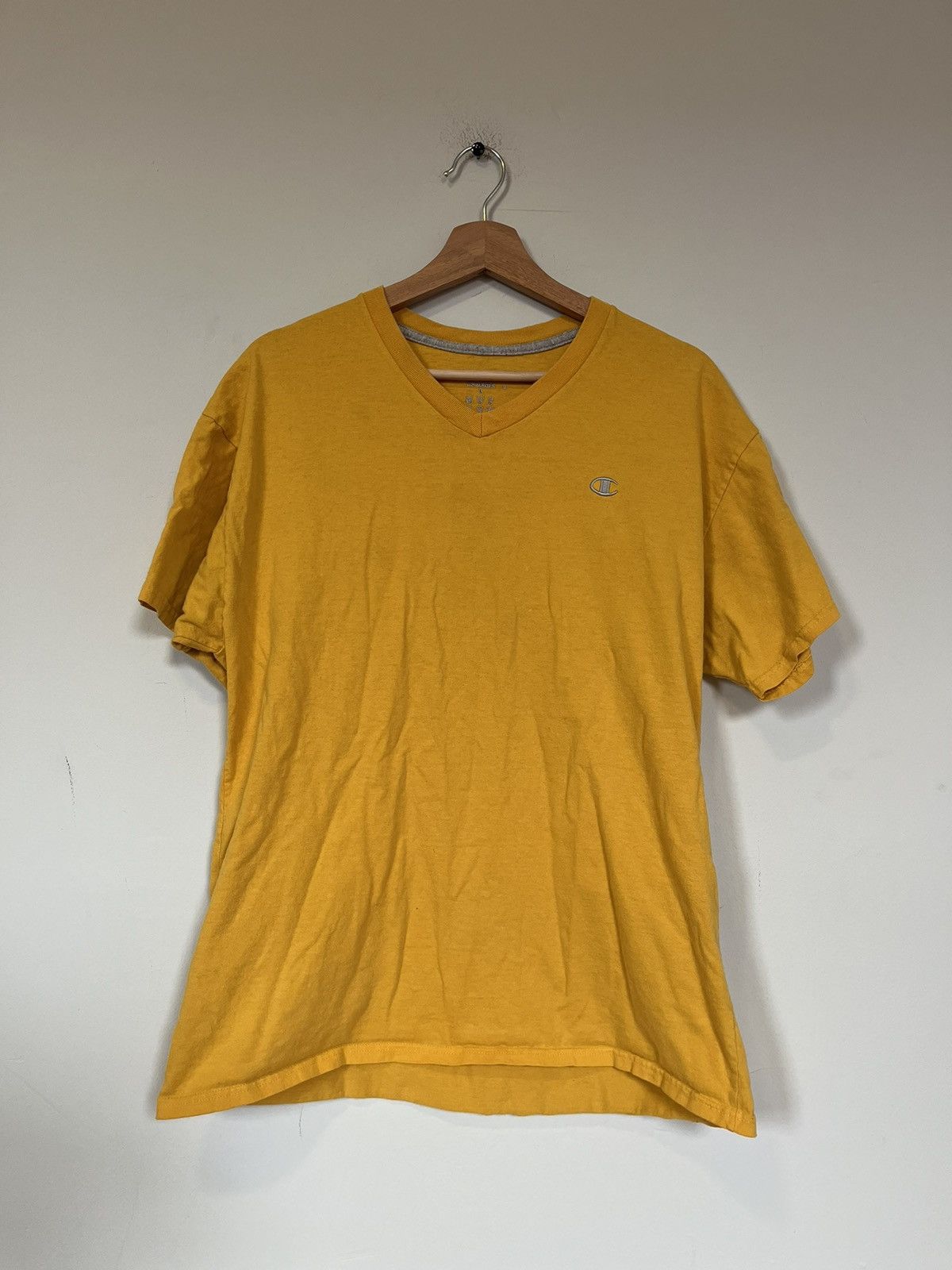 Champion × Vintage Vintage Yellow Champion Tee Size US L / EU 52-54 / 3 - 1 Thumbnail