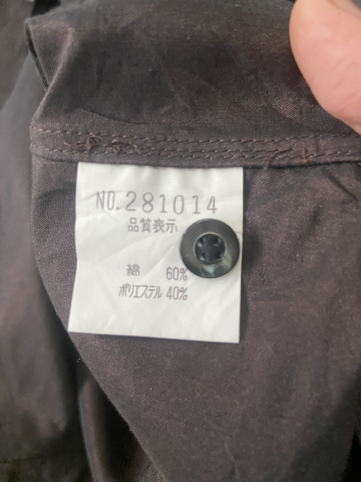 5351 POUR LES HOMMES × Japanese Brand × Vintage Vintage 5351 Pour Les Hommes Shiny Button Up Shirt Size US M / EU 48-50 / 2 - 7 Thumbnail