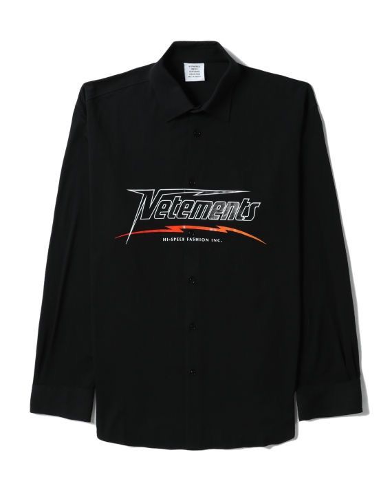 image of Vetements Hi-Speed Logo Shirt in Black, Men's (Size Medium)