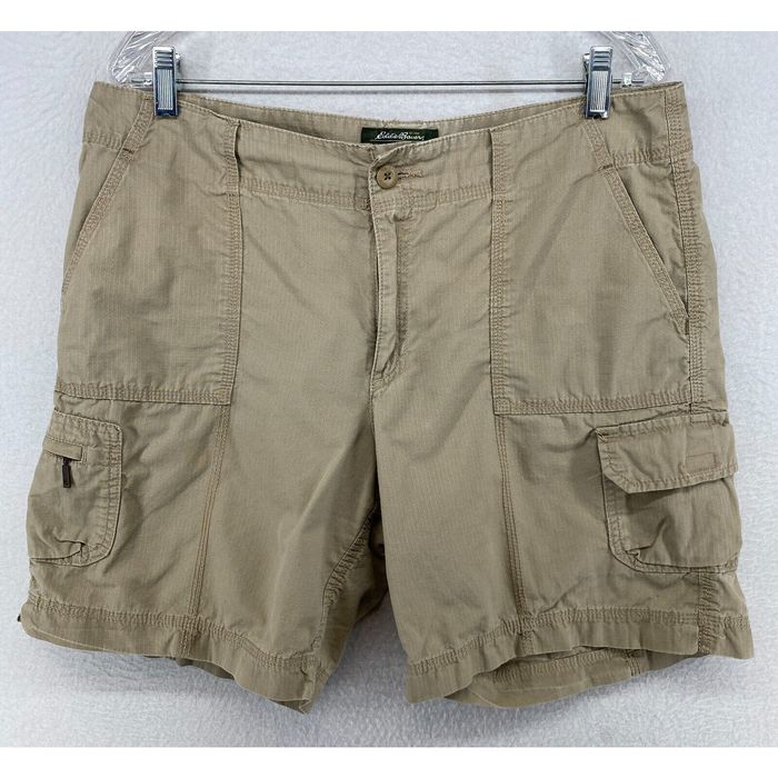 Eddie Bauer EDDIE BAUER Shorts Womens 12 Cargo 7" Organic Cotton