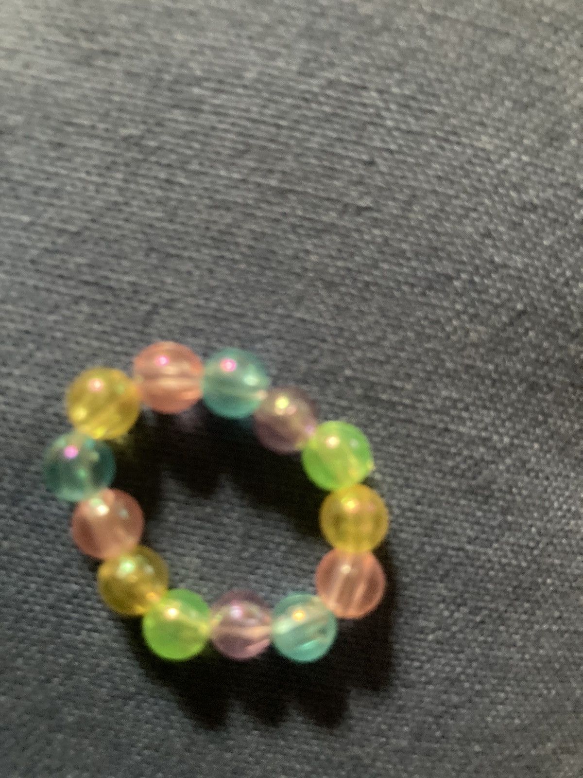 Jewelry Rainbow beaded ring Size ONE SIZE - 2 Thumbnail