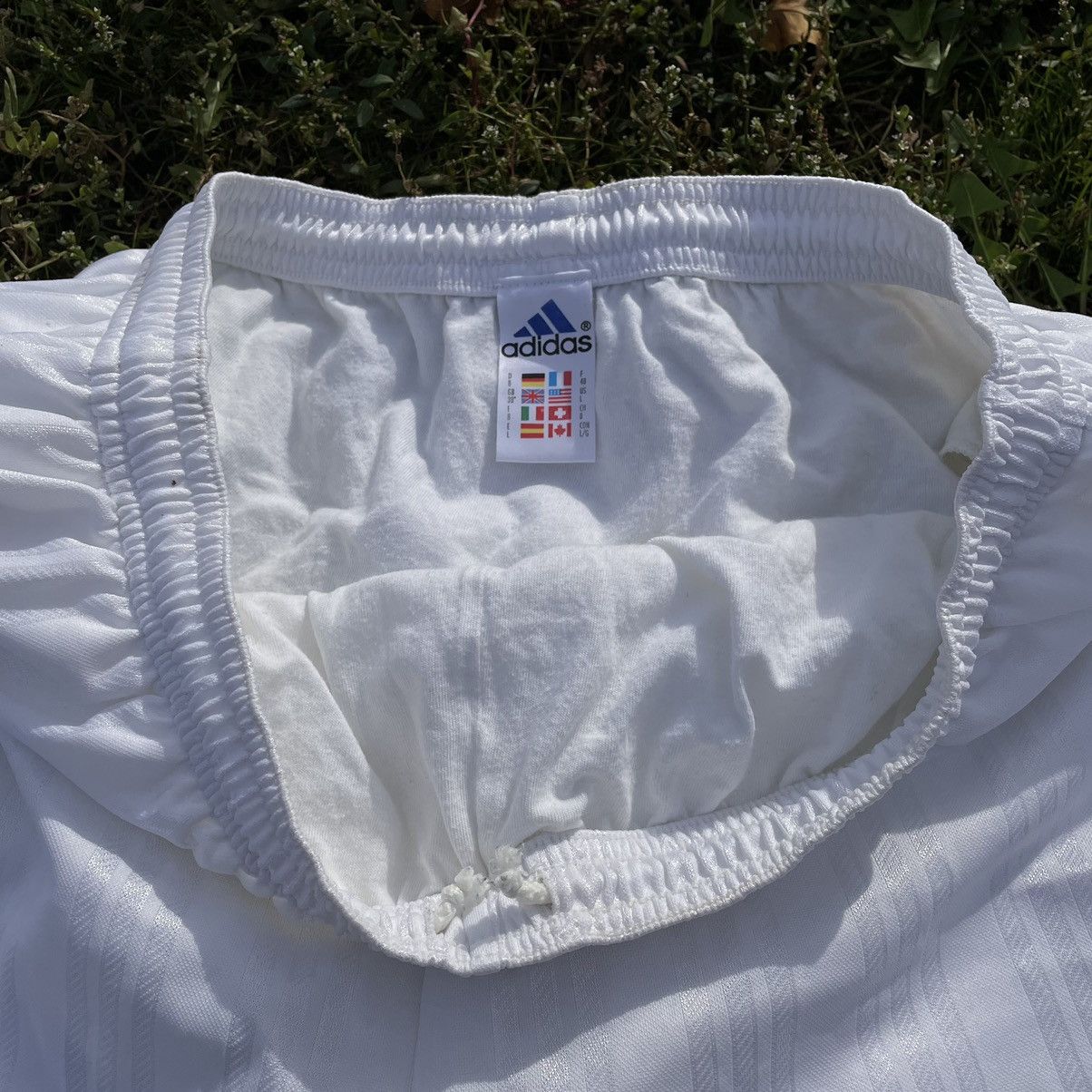 Vintage Vintage 90s Adidas Striped Shorts Baggy Fit White Drip 34 Size US 34 / EU 50 - 6 Thumbnail