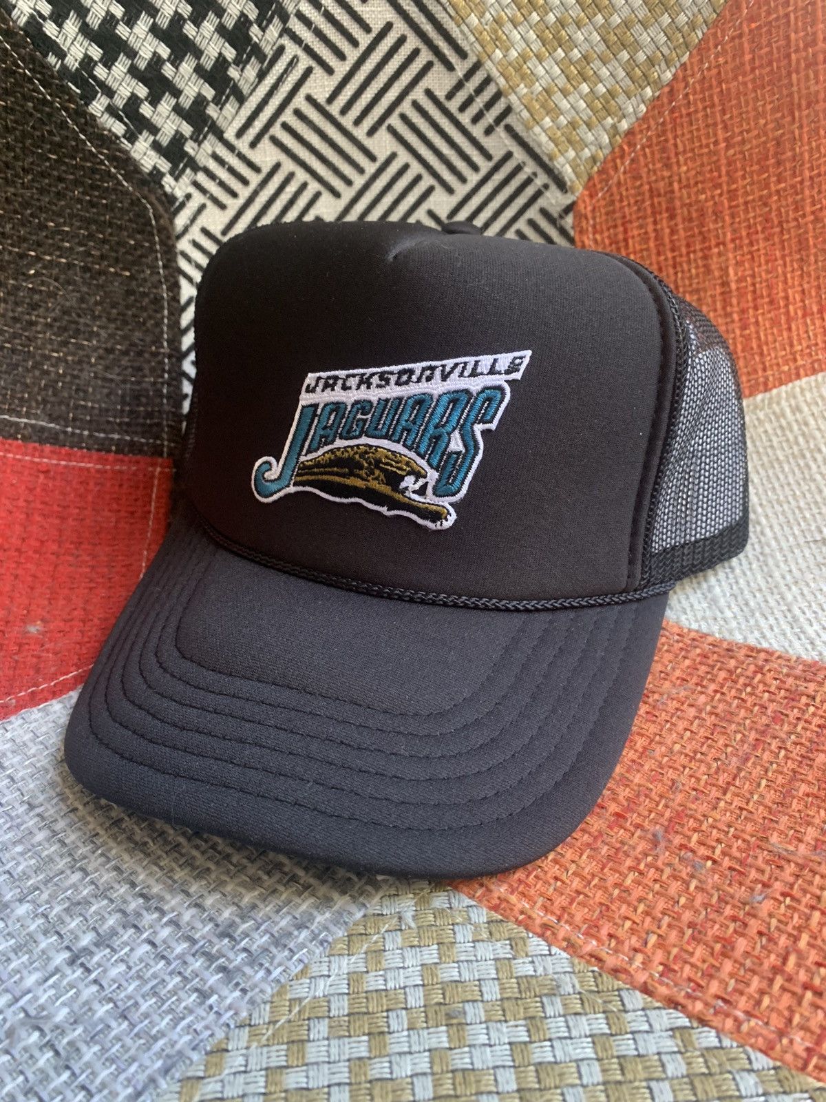 Vintage Vintage 90s Jacksonville Jaguars Trucker Hat Size ONE SIZE - 1 Thumbnail
