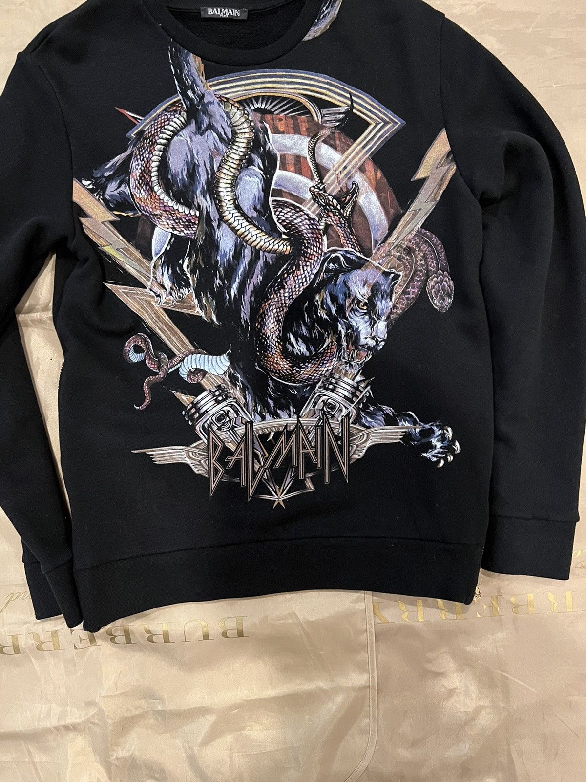 Balmain Balmain printed sweatshirt size M Size US M / EU 48-50 / 2 - 2 Thumbnail