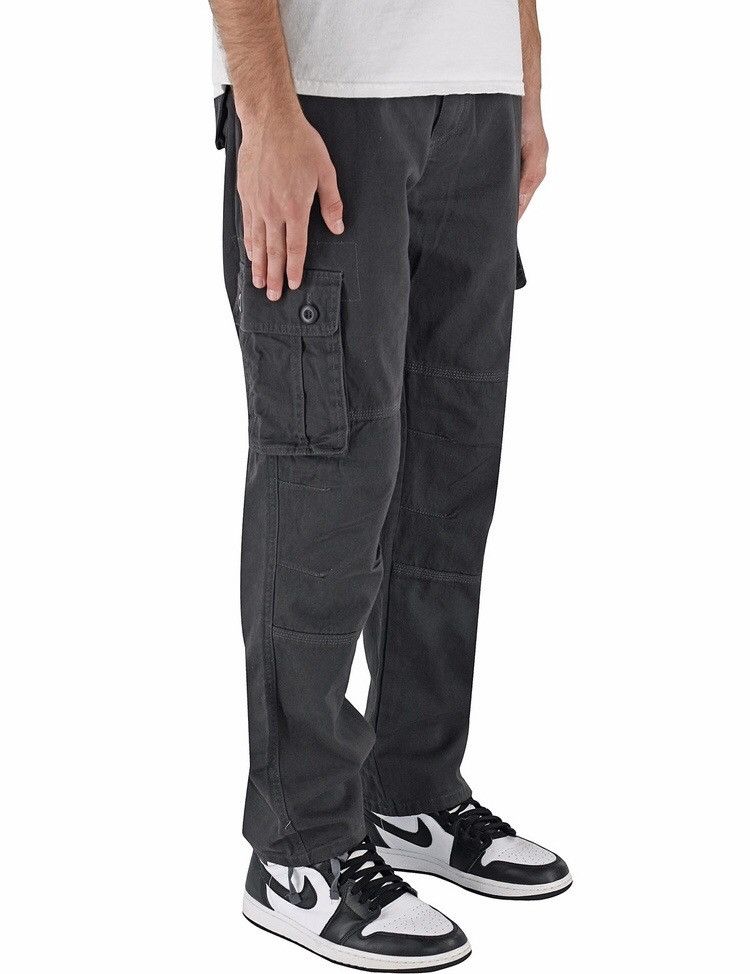 Japanese Brand 6 Pocket Cargo Pants Grey Size US 30 / EU 46 - 1 Thumbnail