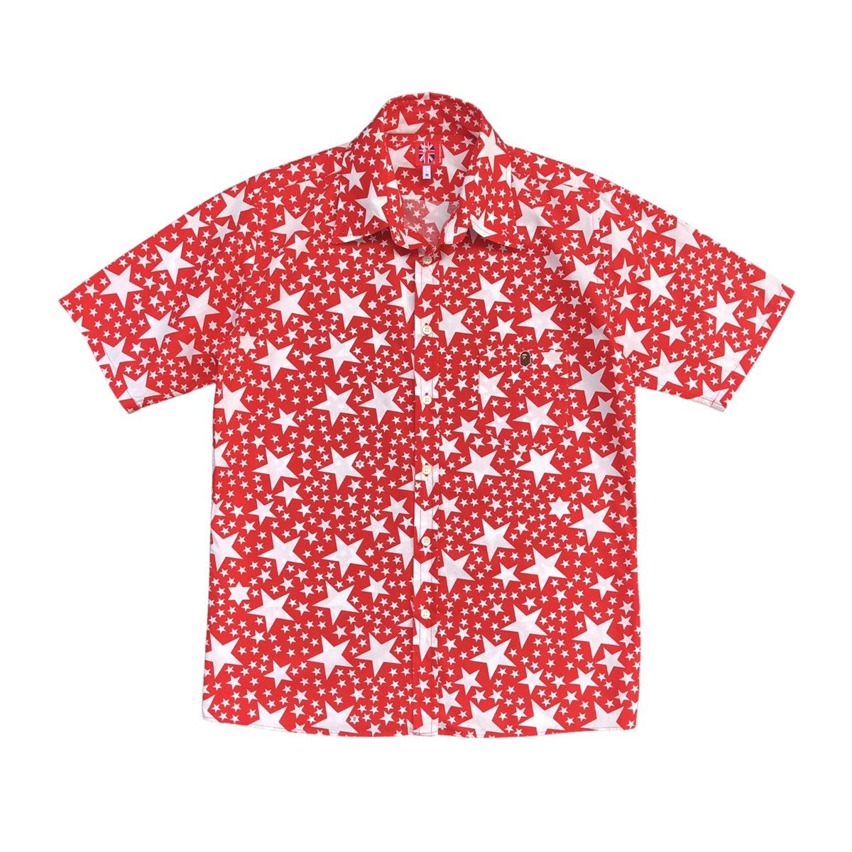 Bape × Vintage Star Pattern Button Up S/S Shirt Size US M / EU 48-50 / 2 - 10 Thumbnail