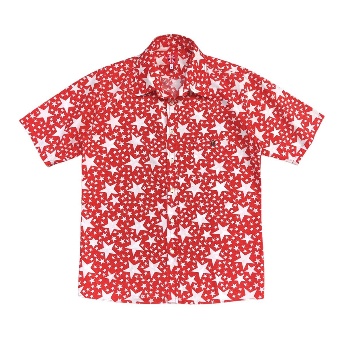 Bape × Vintage Star Pattern Button Up S/S Shirt Size US M / EU 48-50 / 2 - 5 Thumbnail