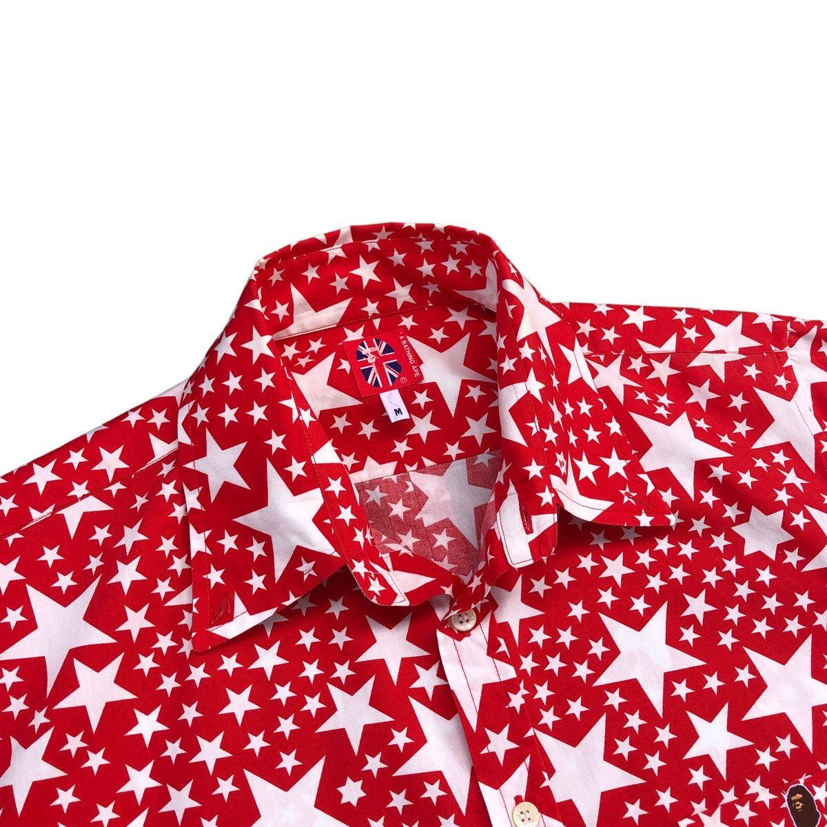 Bape × Vintage Star Pattern Button Up S/S Shirt Size US M / EU 48-50 / 2 - 9 Thumbnail