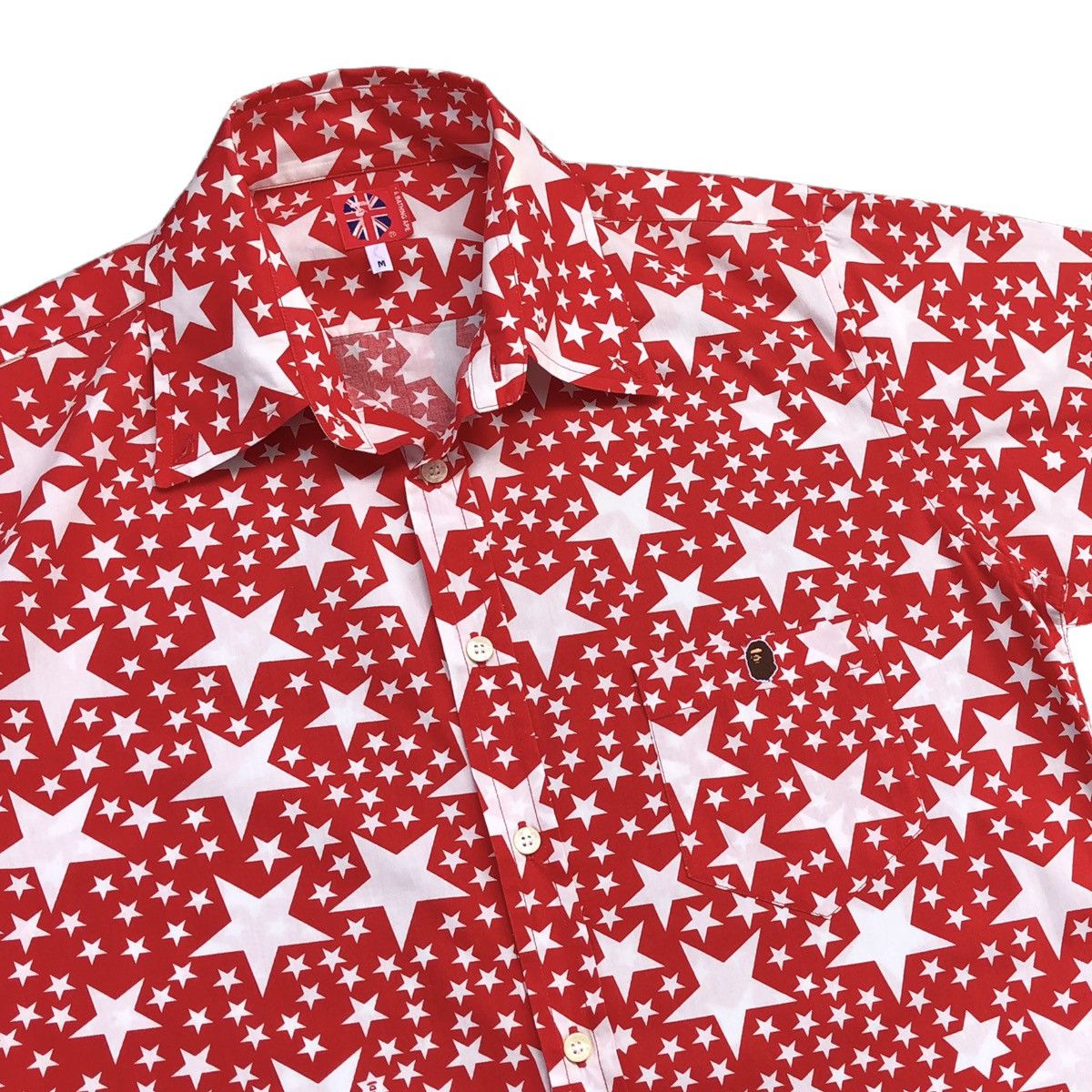 Bape × Vintage Star Pattern Button Up S/S Shirt Size US M / EU 48-50 / 2 - 7 Thumbnail