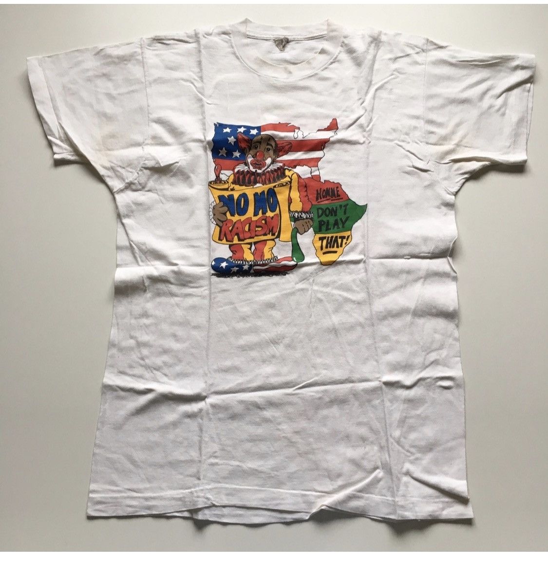 Vintage Vintage 90s No More Racism Homey D. Clown Black Power Shirt Size US XL / EU 56 / 4 - 1 Thumbnail