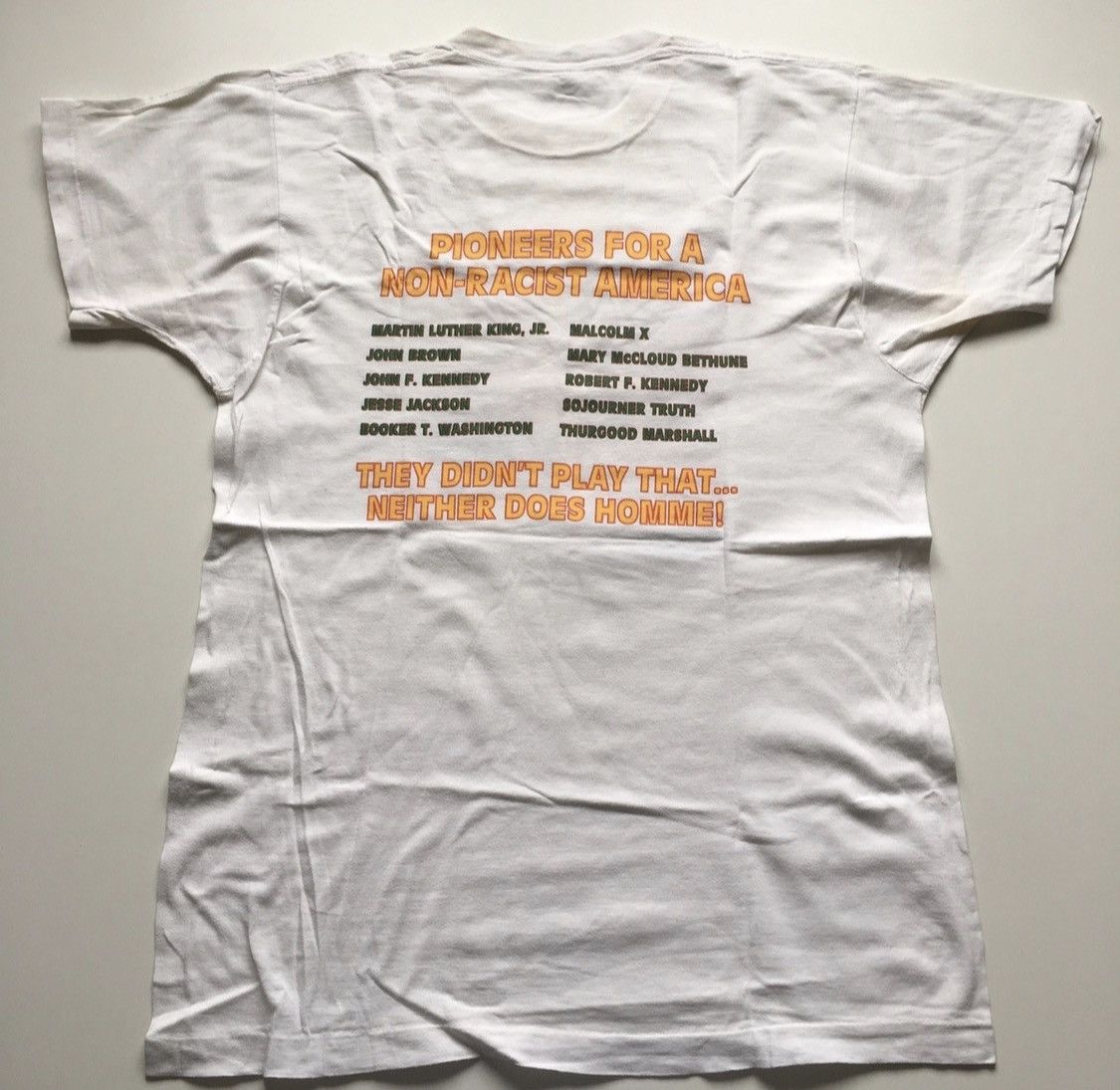 Vintage Vintage 90s No More Racism Homey D. Clown Black Power Shirt Size US XL / EU 56 / 4 - 3 Thumbnail