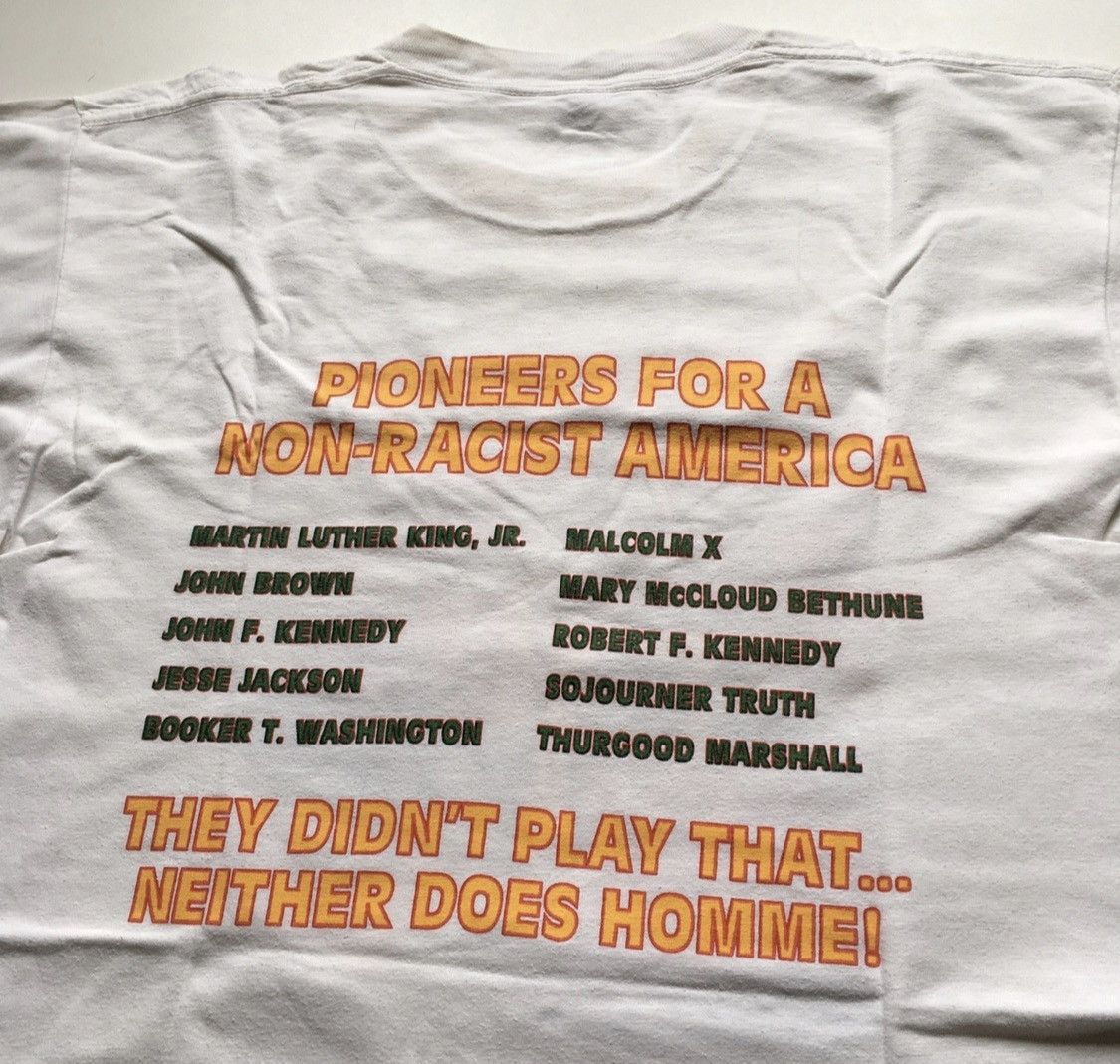 Vintage Vintage 90s No More Racism Homey D. Clown Black Power Shirt Size US XL / EU 56 / 4 - 4 Thumbnail