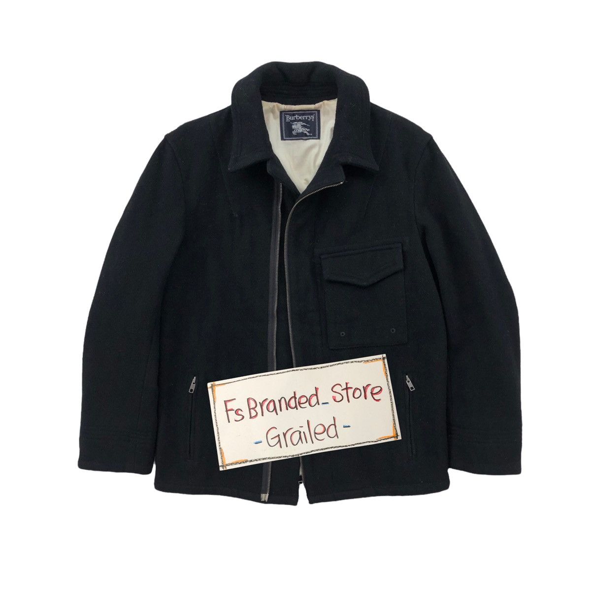 Burberry Vintage 90s Burberrys Prorsum British Wool Jacket Size US M / EU 48-50 / 2 - 3 Thumbnail
