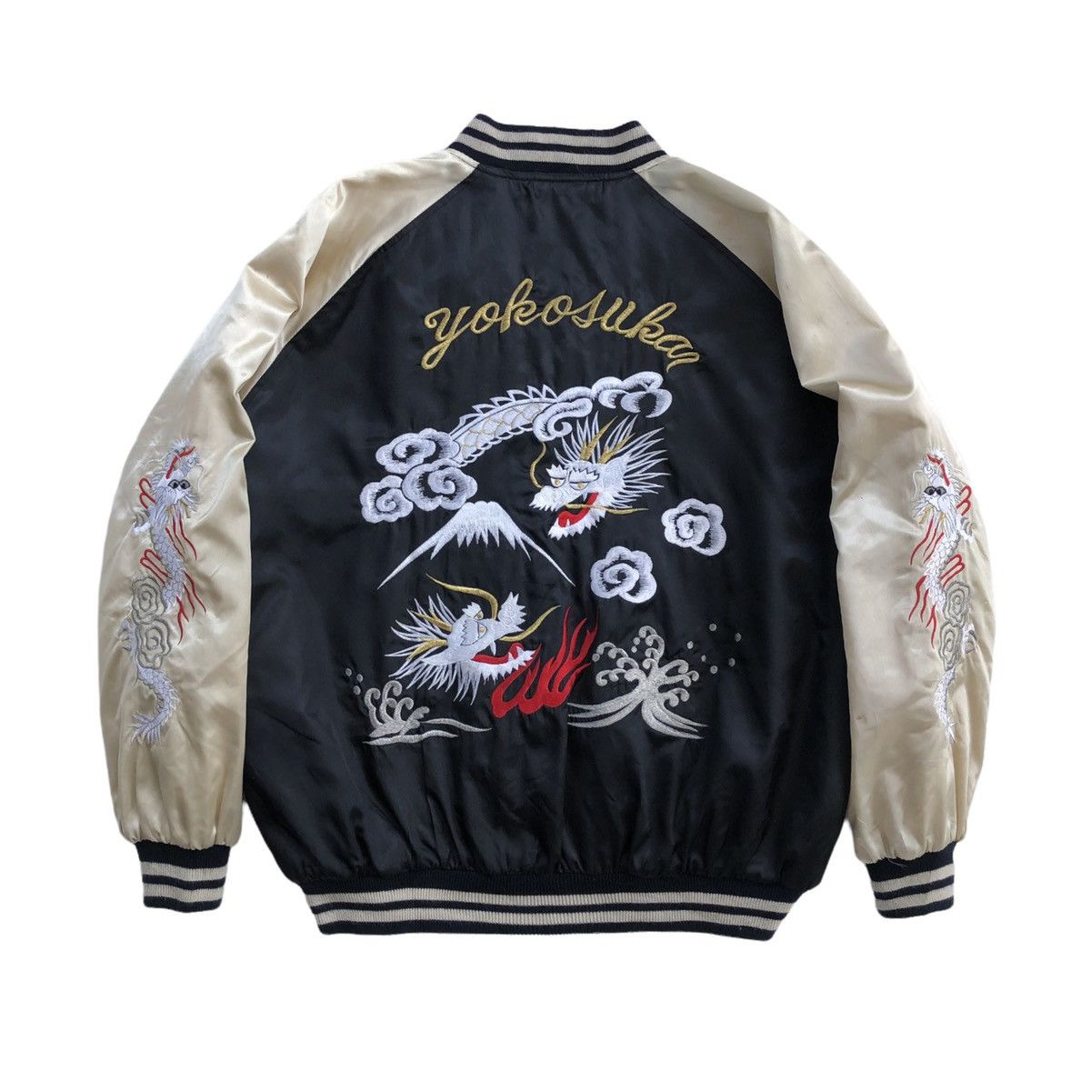 Japanese Brand Bourbon House Yokosuka Dragon Sukajan Jacket Embroidery Logo Size US L / EU 52-54 / 3 - 5 Thumbnail