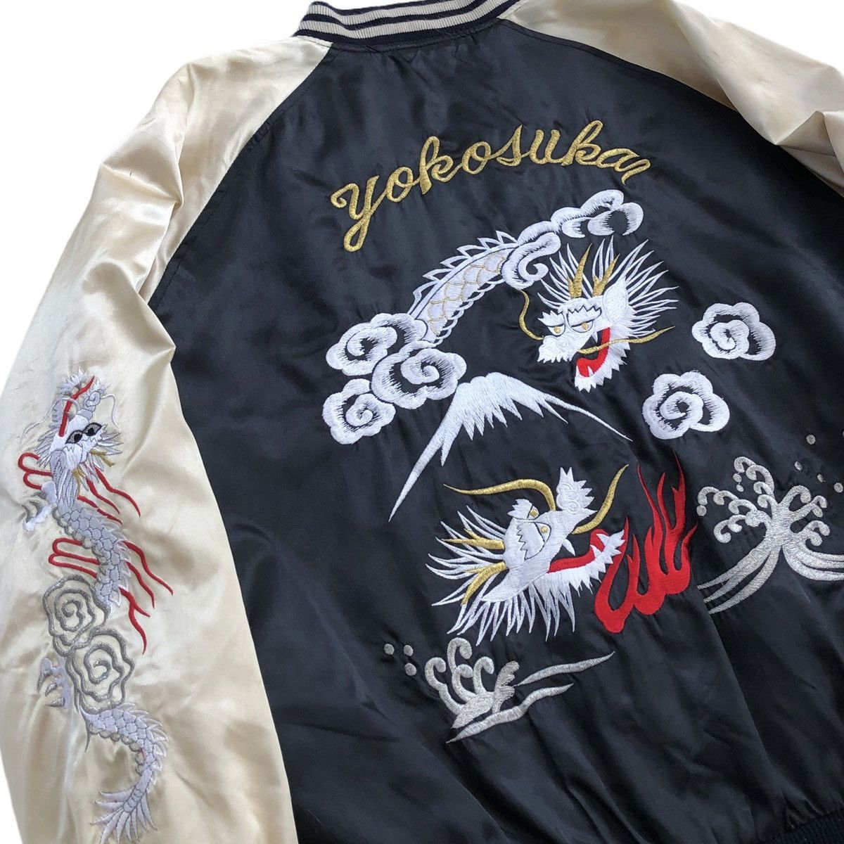 Japanese Brand Bourbon House Yokosuka Dragon Sukajan Jacket Embroidery Logo Size US L / EU 52-54 / 3 - 6 Thumbnail
