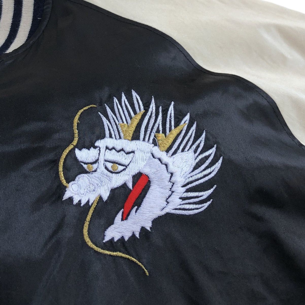 Japanese Brand Bourbon House Yokosuka Dragon Sukajan Jacket Embroidery Logo Size US L / EU 52-54 / 3 - 9 Thumbnail
